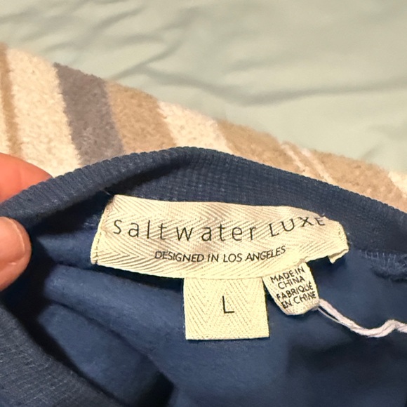 Saltwater LUXE Blue Crew Neck Sweater - Picture 7 of 7